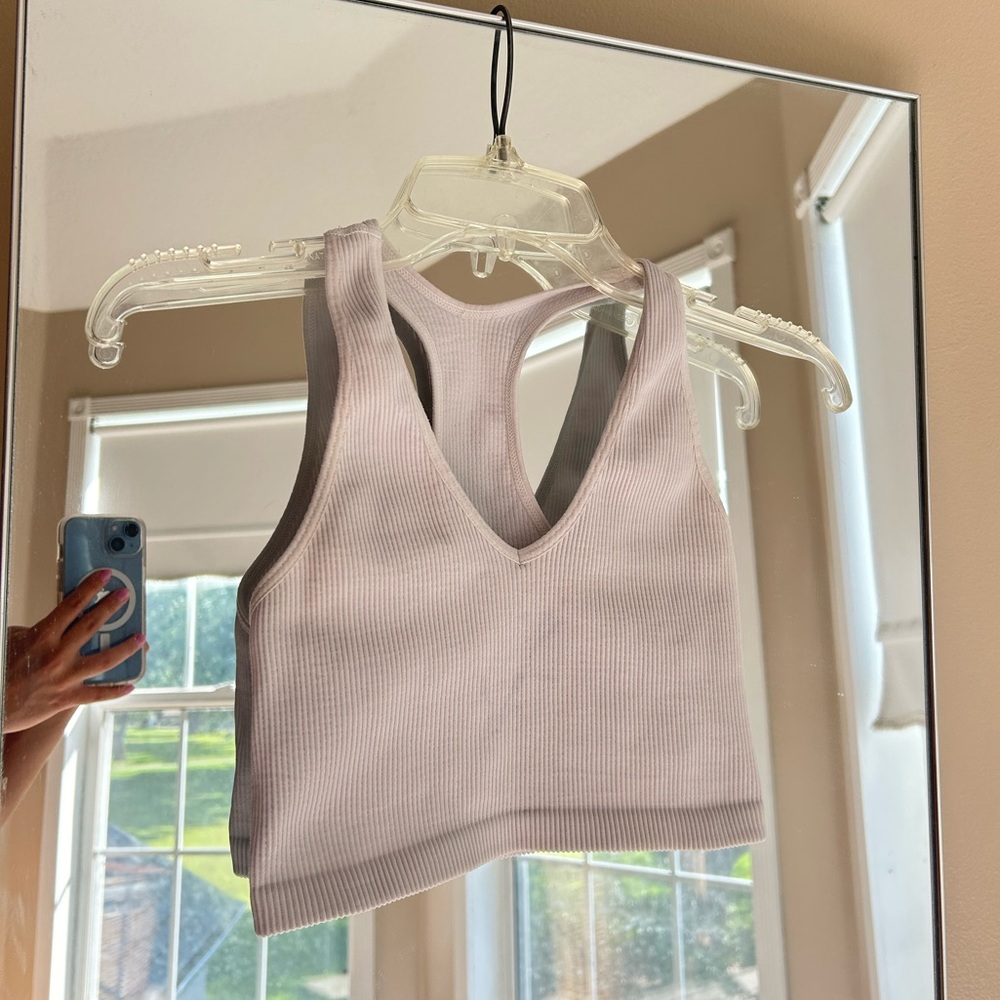 Free People Movement Free Throw Crop Tank, Size XS/S, White